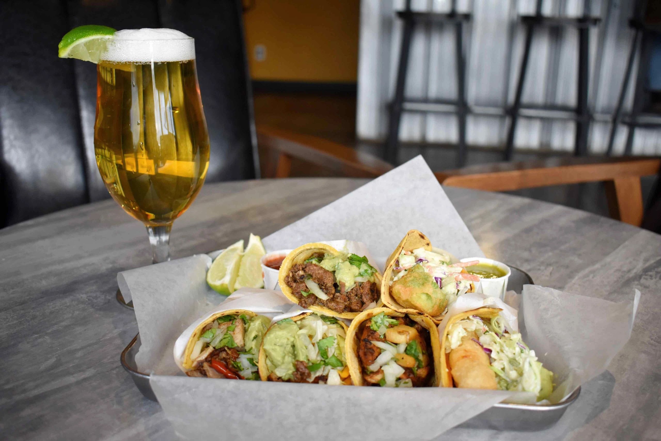 Mexican tacos and quesadillas